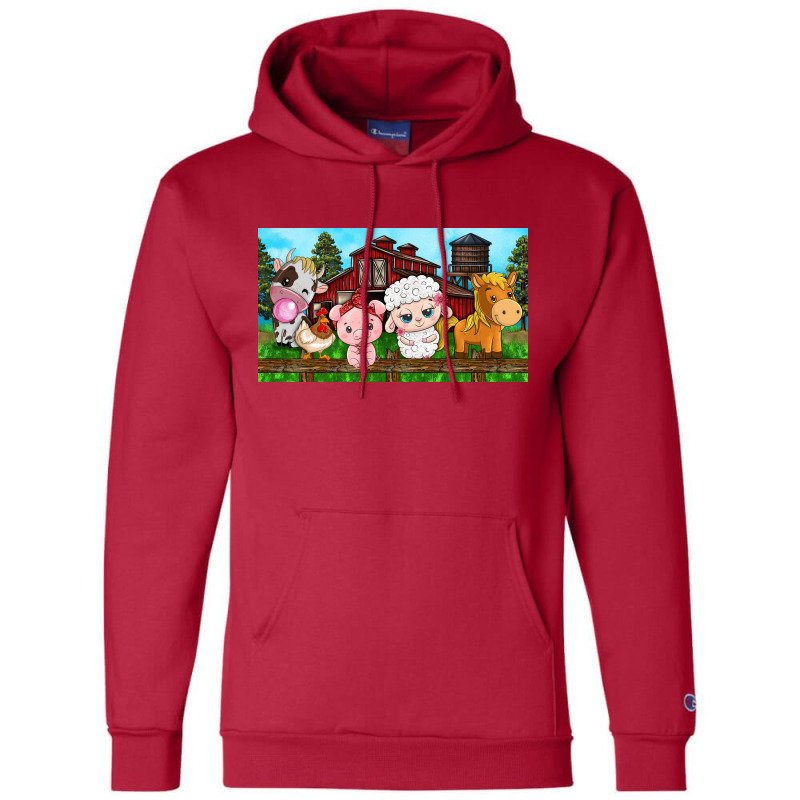 Cute Farm Animals Champion Hoodie by TumblerDesignByShophia | Artistshot