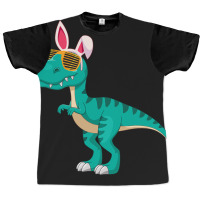 Funny Easter Dino Bunny Dinosaur Trex T Rex Graphic T-shirt | Artistshot