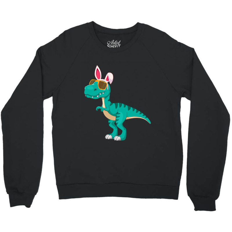 Funny Easter Dino Bunny Dinosaur Trex T Rex Crewneck Sweatshirt | Artistshot