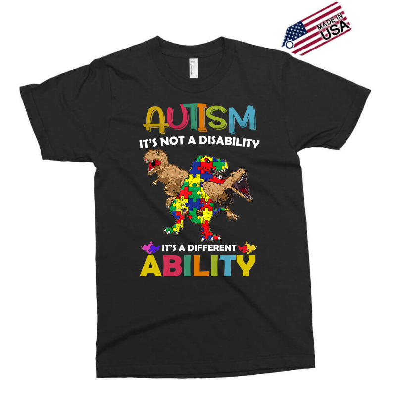 Autism It’s Not A Disability Dinosaur Autism Awa Exclusive T-shirt by CruzezShiver | Artistshot