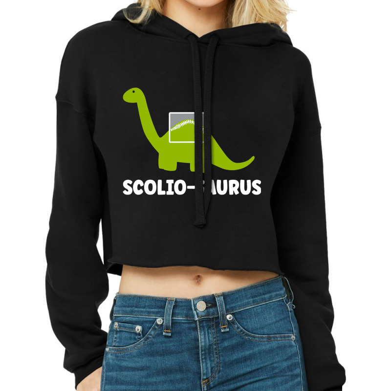 Dinosaur sales crop hoodie