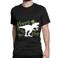 Dinosaur St Patricks Day Shamrock Leprechaun Costu Classic T-shirt | Artistshot