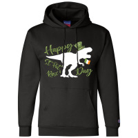 Dinosaur St Patricks Day Shamrock Leprechaun Costu Champion Hoodie | Artistshot