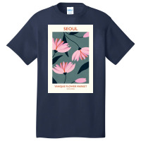 Seoul Flower Market Basic T-shirt | Artistshot