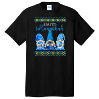 Happy Hanukkah 2021 Gnome Funny Cute Gnome Hanukkah Jewish T Shirt Basic T-shirt | Artistshot