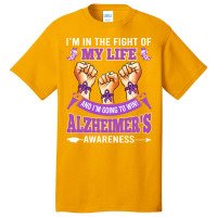 Alzheimers Awareness In The Fight T  Shirt Alzheimer's Awareness In Th Basic T-shirt | Artistshot