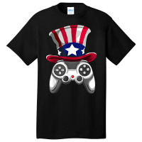 Video Game 4th Of July Gaming Funny Boys Kids Teens Gamer T Shirt Basic T-shirt | Artistshot