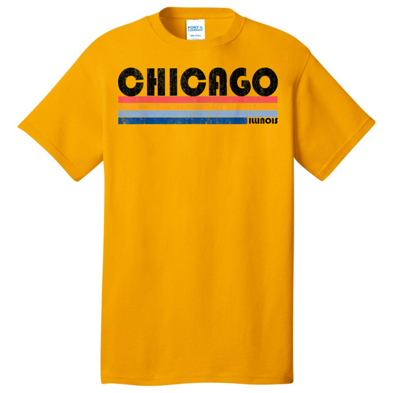 Vintage 1980s Style Chicago, Il T Shirt Basic T-shirt | Artistshot