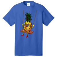 Funny Swinging Pineapple Lover Gift  Cute Swinger Men Women T Shirt Basic T-shirt | Artistshot