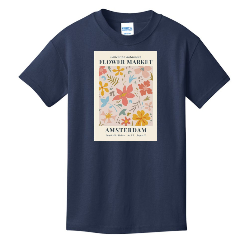 Flower Market Amsterdam Basic Youth T-shirt by Paul J | Artistshot