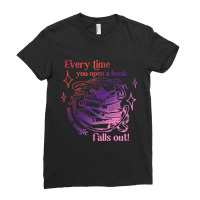 Every Time You Open A Book Some Magic Falls Out Bo Ladies Fitted T-shirt | Artistshot