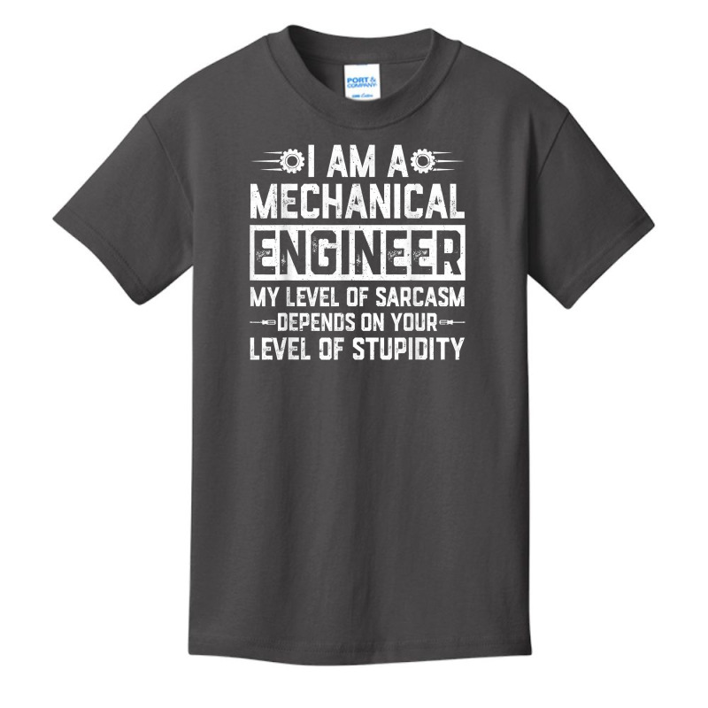 Retro Mechanical Engineer Level Of Sarcasm Engineering T Shirt Basic Youth T-shirt by komulavcasante6 | Artistshot