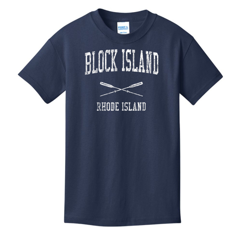 Block Island Rhode Island Ri Vintage Nautical Sports Design Basic Youth T-shirt by jaiahlowes | Artistshot