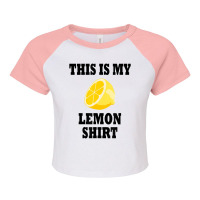 Tropical Fruit Lemon Quote Lemonade Raglan Crop Top | Artistshot