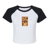 Inscryption Bell Tentacle Card Raglan Crop Top | Artistshot