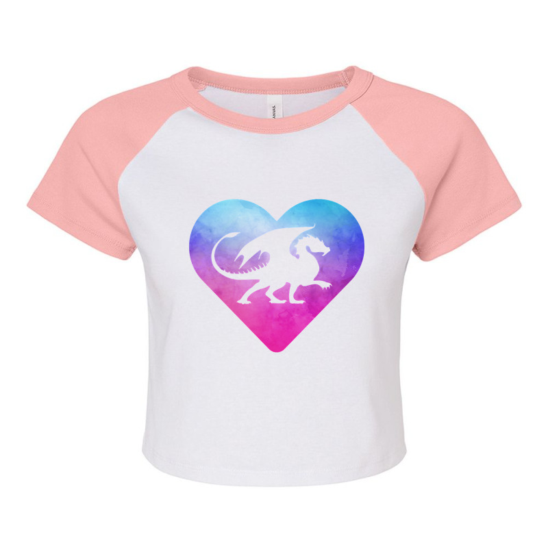 Women Or Girls Dragon Raglan Crop Top by Kenlofu52 | Artistshot