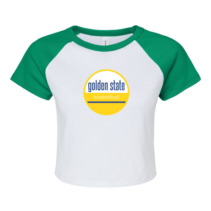 Golden State Basketball Raglan Crop Top by cm-arts | Artistshot