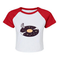 Cosmic Sound Raglan Crop Top | Artistshot