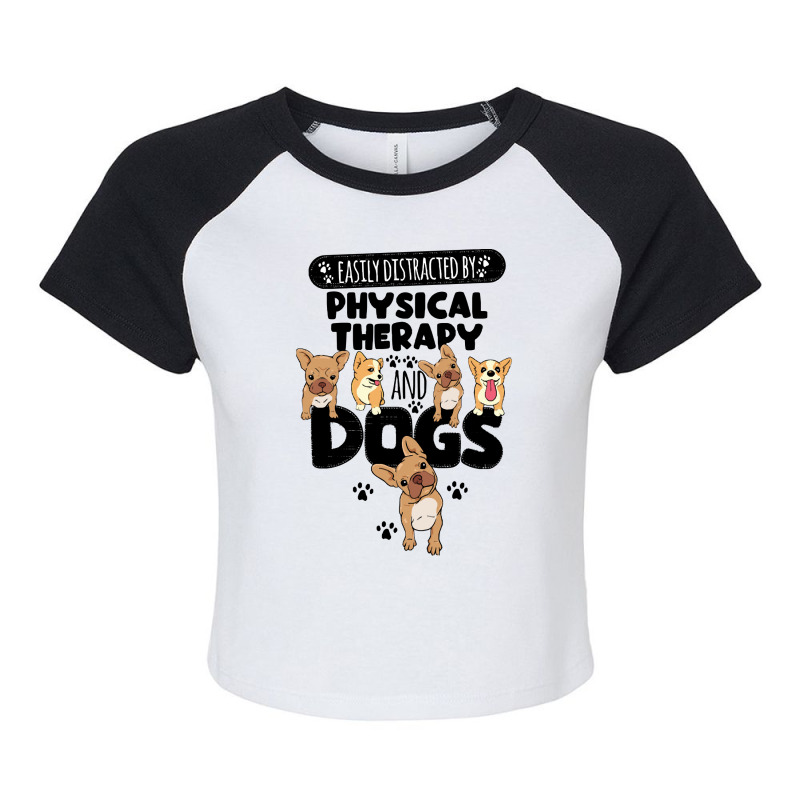 Physical Therapy Physical Therapy And Dogs Raglan Crop Top by hawkunicorn | Artistshot