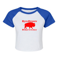 Bison-organic-belgian-ale Raglan Crop Top | Artistshot