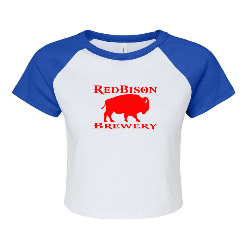 Bison-organic-belgian-ale Raglan Crop Top by CarlosMurillo | Artistshot