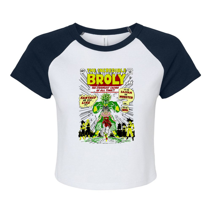 The Incredible Broly Raglan Crop Top by JacePatton | Artistshot