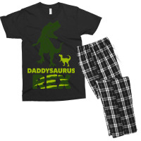 Daddysaurus Rex Dinosaur Daddy Trex Dad Men's T-shirt Pajama Set | Artistshot