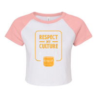 Kombucha Respect My Culture Tea Fermentation Scoby Gift Raglan Crop Top | Artistshot