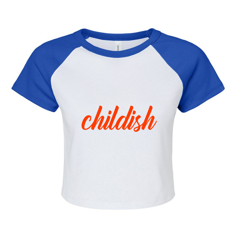 Childish Tgfbro Raglan Crop Top by cm-arts | Artistshot