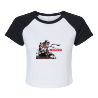 Metal Gear Solid Warrior Raglan Crop Top | Artistshot