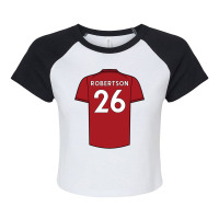 Andrew Robertson Home Kit 2223 Classic Raglan Crop Top | Artistshot