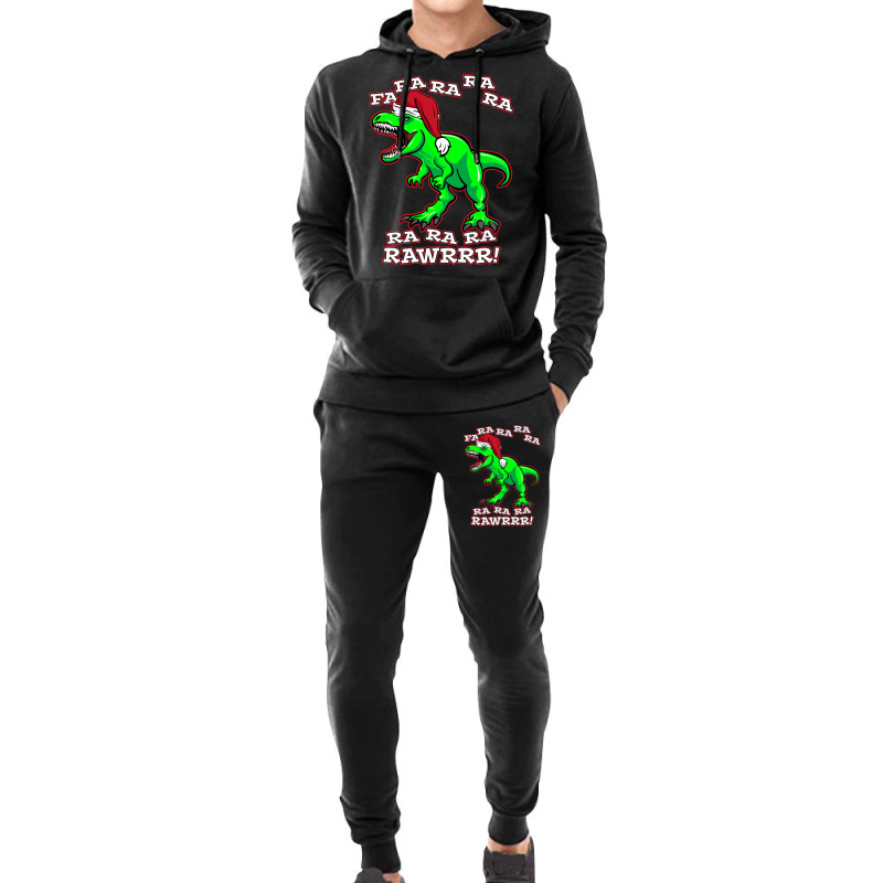 Funny Fa Ra Rawr Christmas Holiday Trex Santa Dino Hoodie & Jogger Set | Artistshot