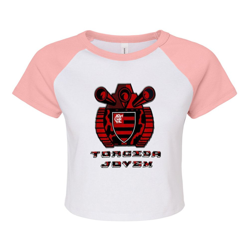 Camisa Do Flamengo Camisa De Torcida Mengo Blusa Flamengo Raglan Crop Top by behindcedar22 | Artistshot