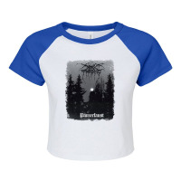 Darkthrone - Panzerfaust - Album Cover Raglan Crop Top | Artistshot