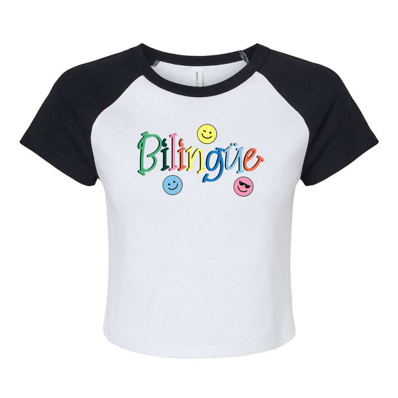 Bilingue Maestra Spanish Raglan Crop Top by cm-arts | Artistshot