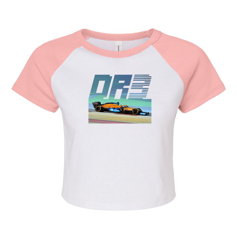 Daniel Ricciardo Dr3 Mcl35m Raglan Crop Top by RodneyAbernathy | Artistshot