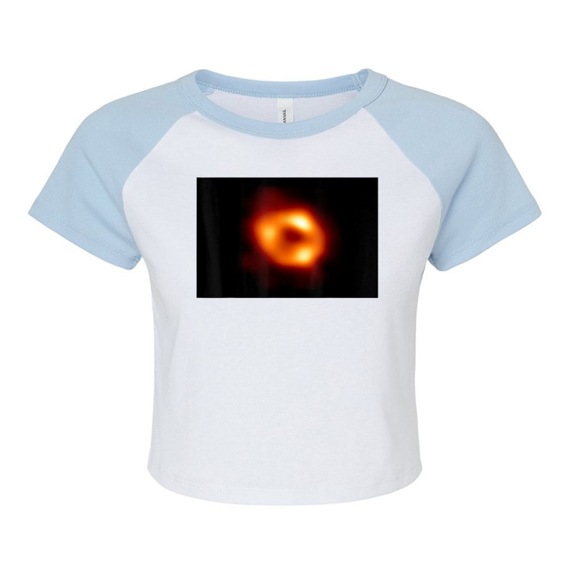 First Image Of Black Hole In Our Milky Way Galaxy 2022 Raglan Crop Top by IsabelConstance | Artistshot