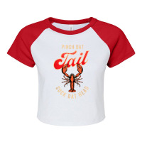 New Orleans Slang For Pinch Dat Tail Suck Dat Head Raglan Crop Top | Artistshot