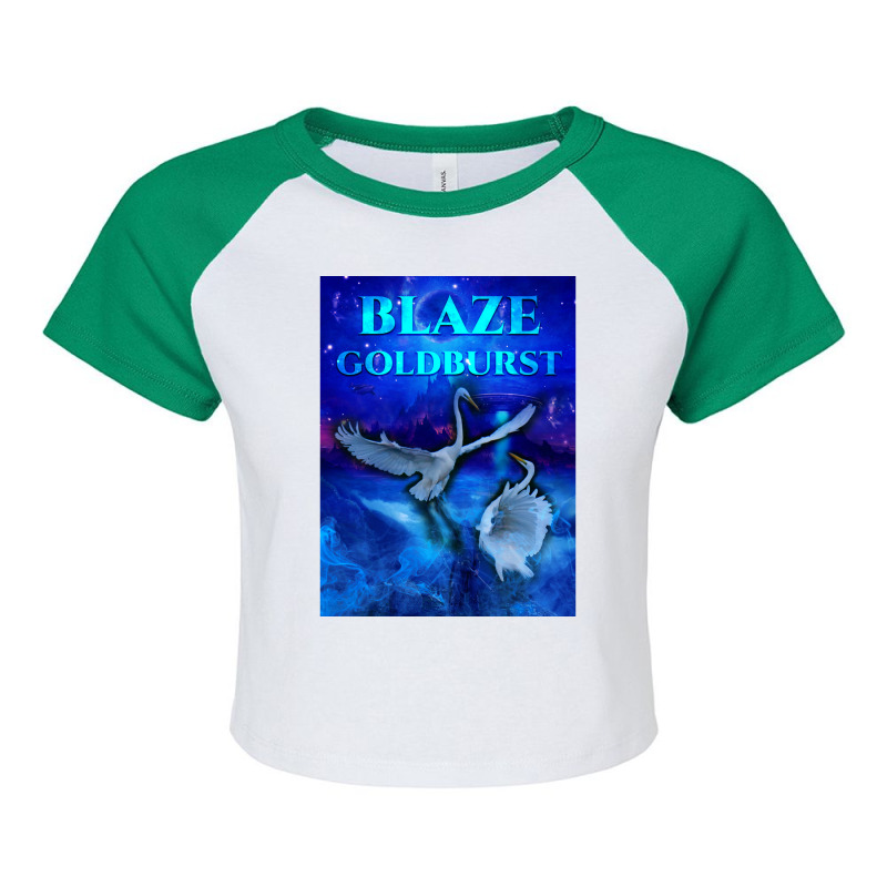 Blaze Goldburst Fantasy Book Birds Animals Fight Raglan Crop Top by cm-arts | Artistshot