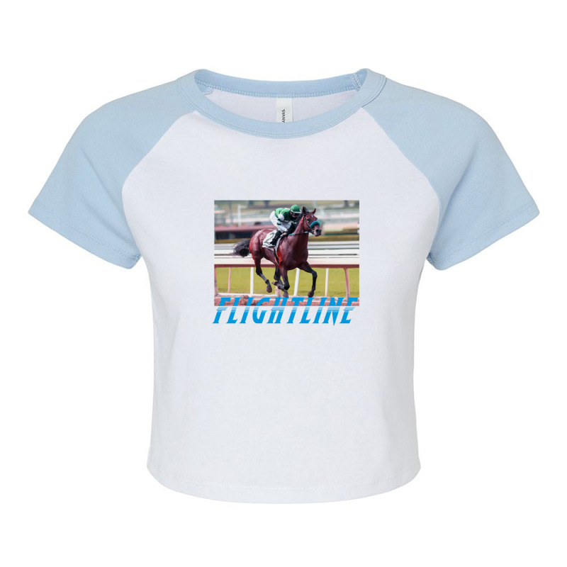 Flightline - Classic Horseracing Raglan Crop Top by CharlieFairchild | Artistshot