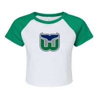 Vintage Hartford Hockey - Retro Whalers Raglan Crop Top | Artistshot