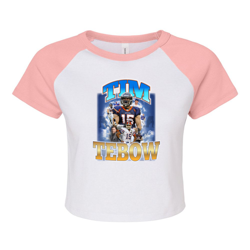 Tebow Time! Raglan Crop Top by RonaldEllis | Artistshot