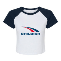 Childish Turbo  Tgfbro Raglan Crop Top | Artistshot