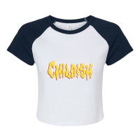 Tgfbro Childish Ufo Fitted Scoop Raglan Crop Top | Artistshot