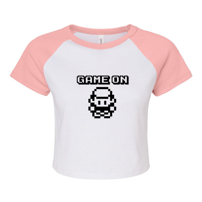 Game On (light) Raglan Crop Top by DebbieElliott | Artistshot