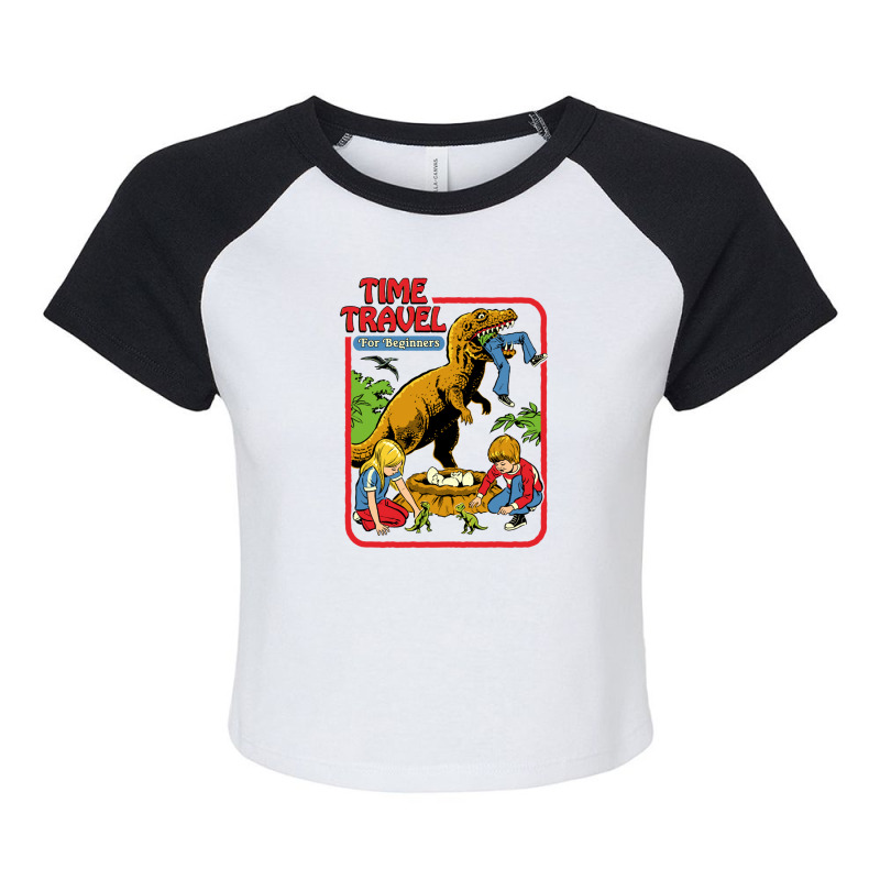 Time Travel For Beginners Raglan Crop Top by StefanieCook | Artistshot