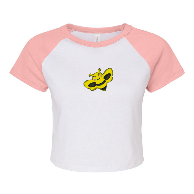 Eating Bee Cartoon Animals Causes Pandemics T-shirts Collection With C Raglan Crop Top | Artistshot