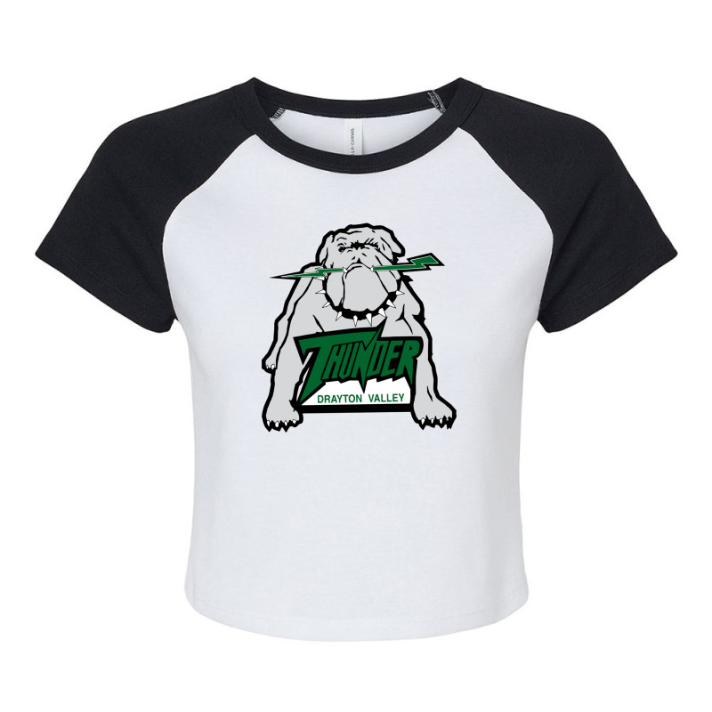 Drayton Valley Thunder Raglan Crop Top by cm-arts | Artistshot