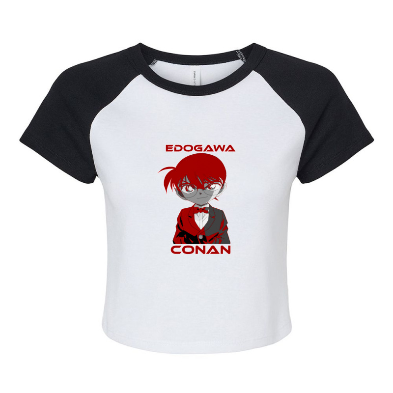 Detective Conan Raglan Crop Top by cm-arts | Artistshot