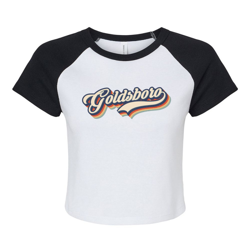 I Love Goldsboro City Usa Retro Vintage Raglan Crop Top by HydraAntBoxing | Artistshot